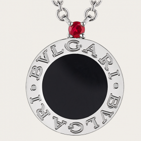 2020 Bvlgari Save The Children Necklaces Silver Onyx Element 356910