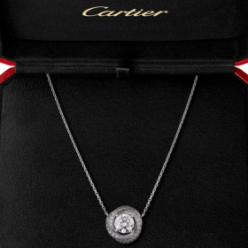 2020 Cartier Trinity Ruban 18K Platinum Necklaces N7424132